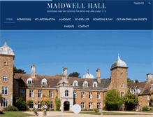 Tablet Screenshot of maidwellhall.co.uk